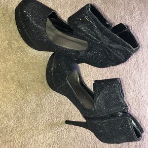 Sparkly high heels